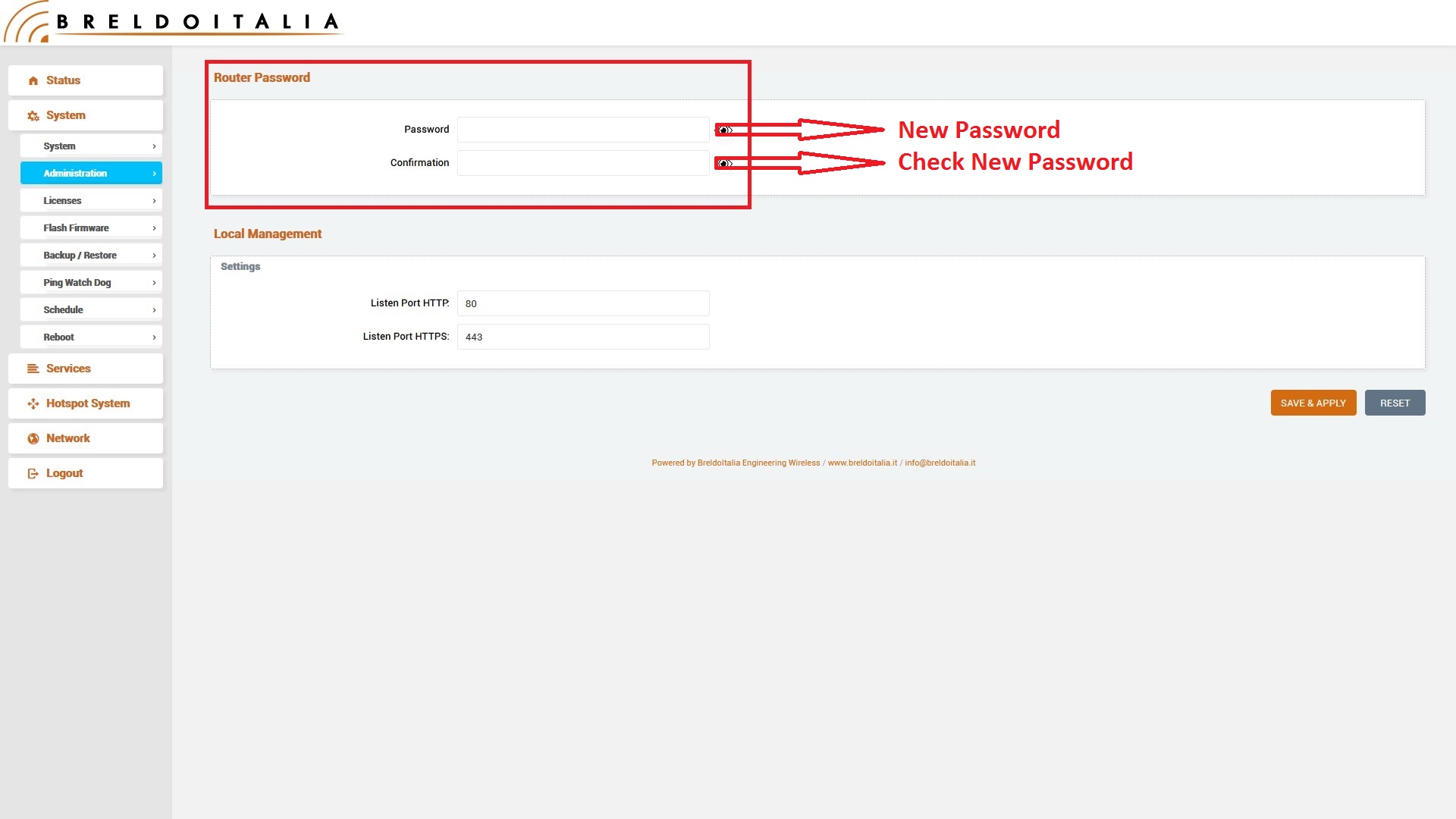 Login Firmware